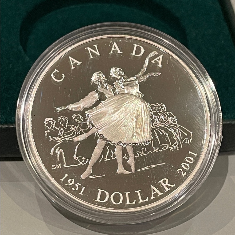 RCM 2001 PROOF Silver Coin – National Ballet of Canada 50th Anniversary -Frosted - Picture 2 of 6